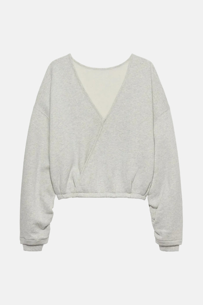 Sweater Back Detailed - Light Grey Melange