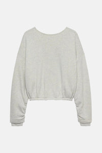 Sweater Back Detailed - Light Grey Melange