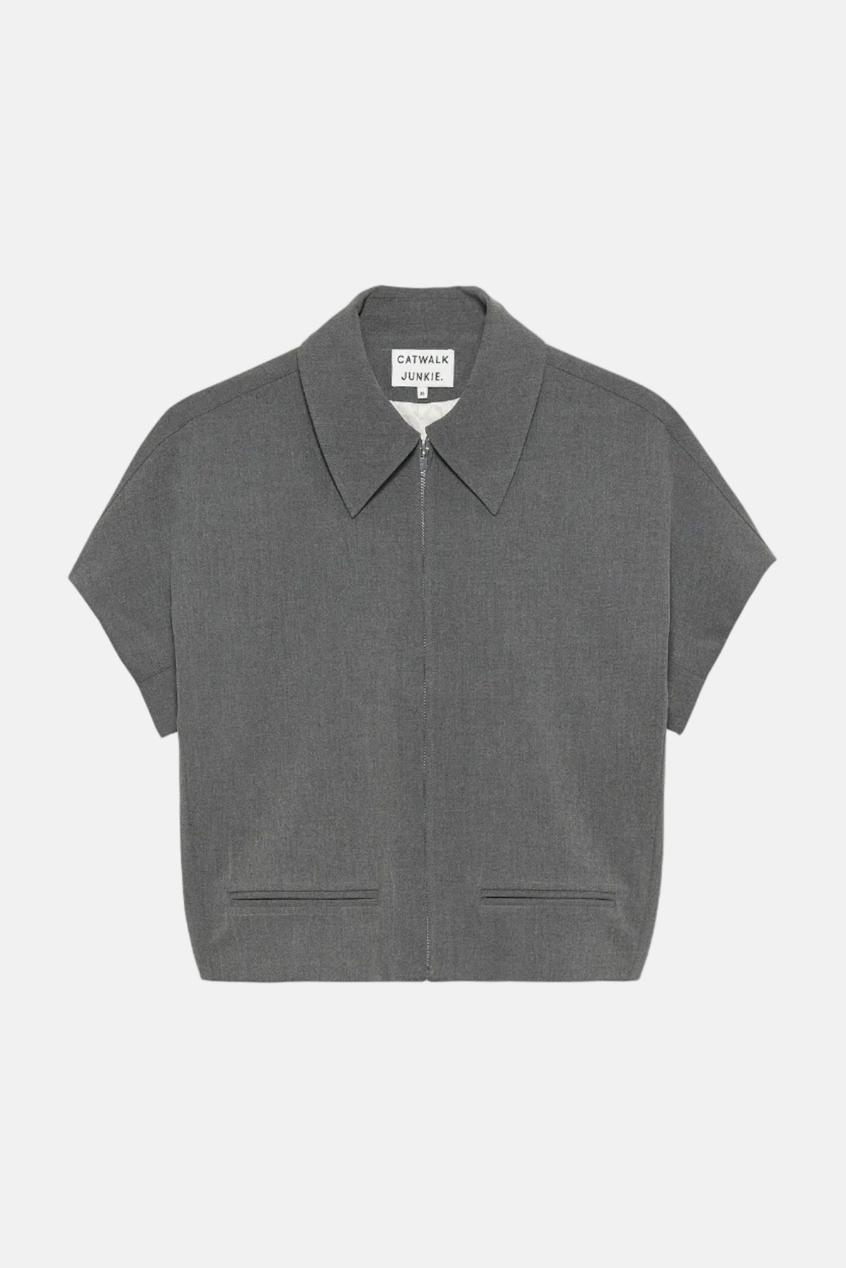 Jasje Short Sleeve - Dark Grey Melange