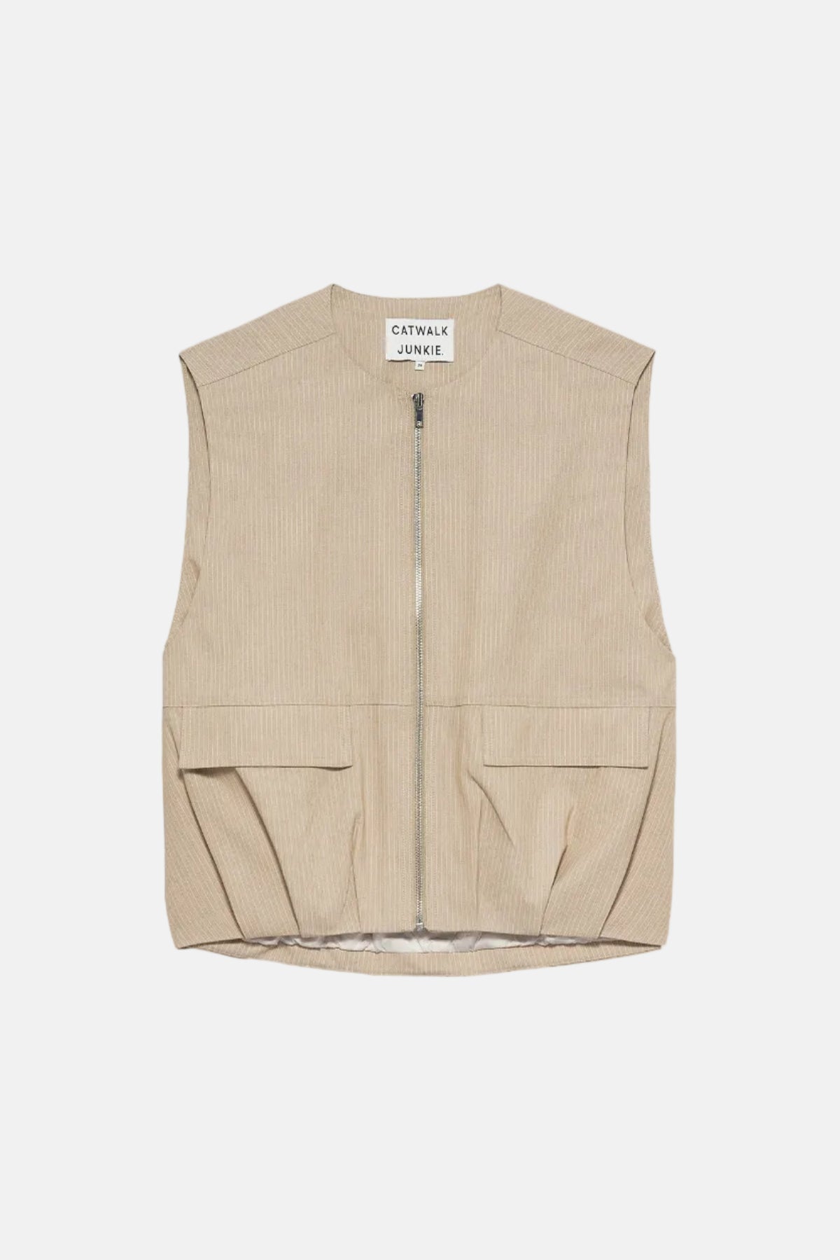 Bodywarmer Pinstripe - cement