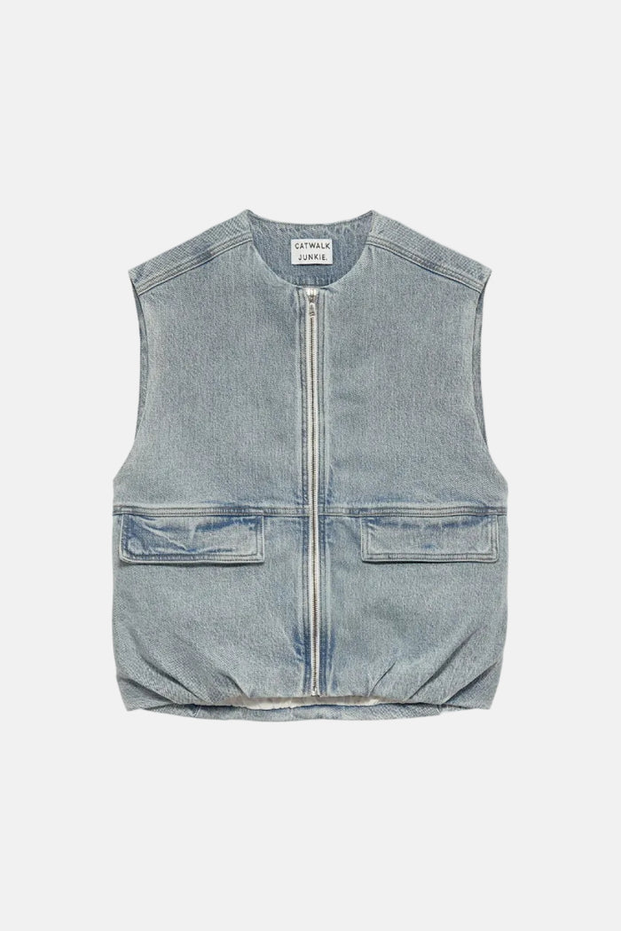 Bodywarmer Denim - light blue