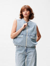 Bodywarmer Denim - light blue