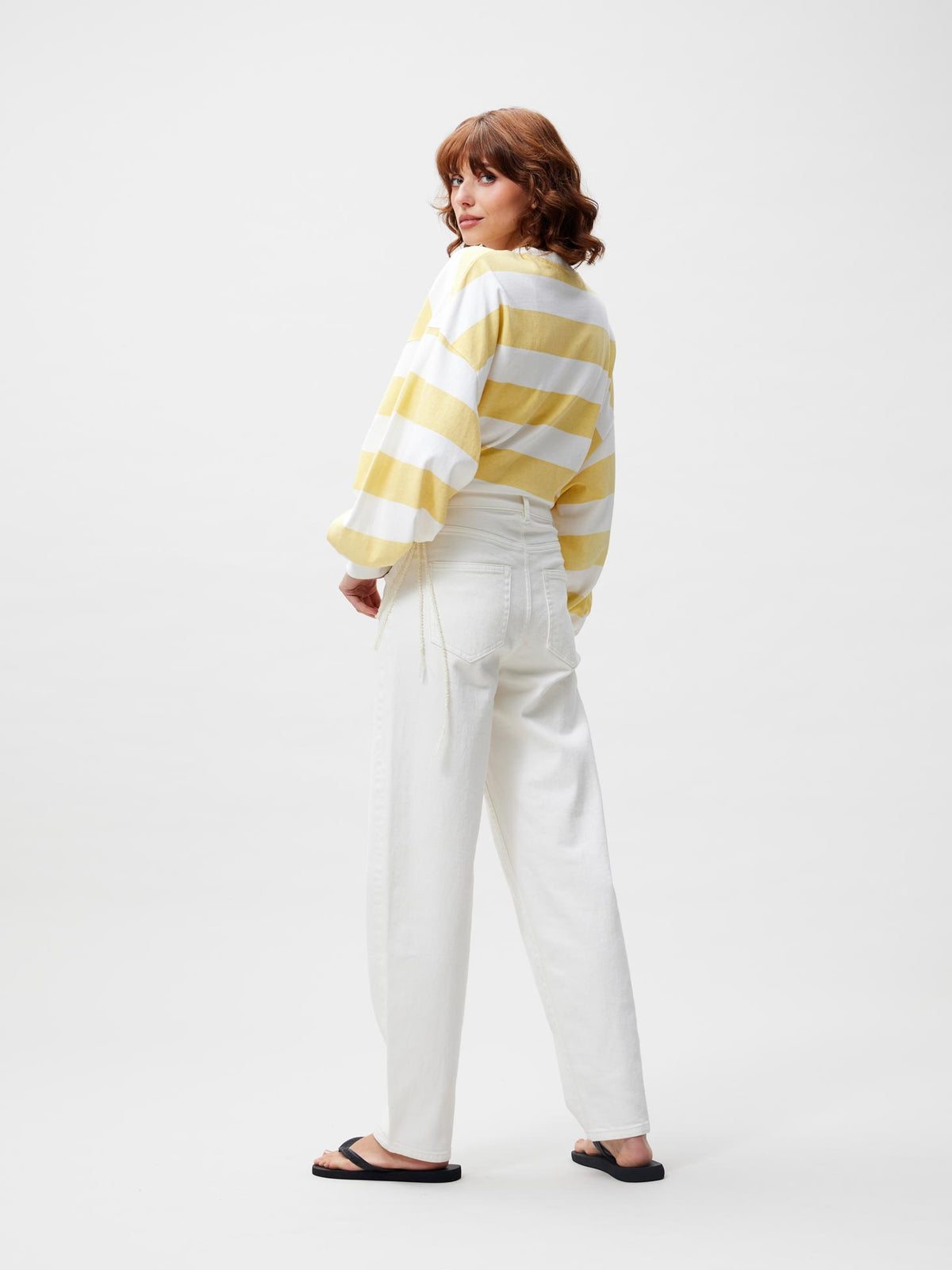 Jeans Barrel - star white
