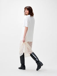 T-shirt Oversized Graphic - Off White 'Aardbeien'