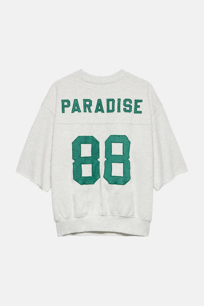 Sweater Short Sleeve Graphic - ligth grey melange