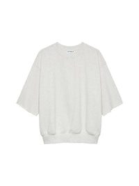 Sweater Short Sleeve Graphic - ligth grey melange