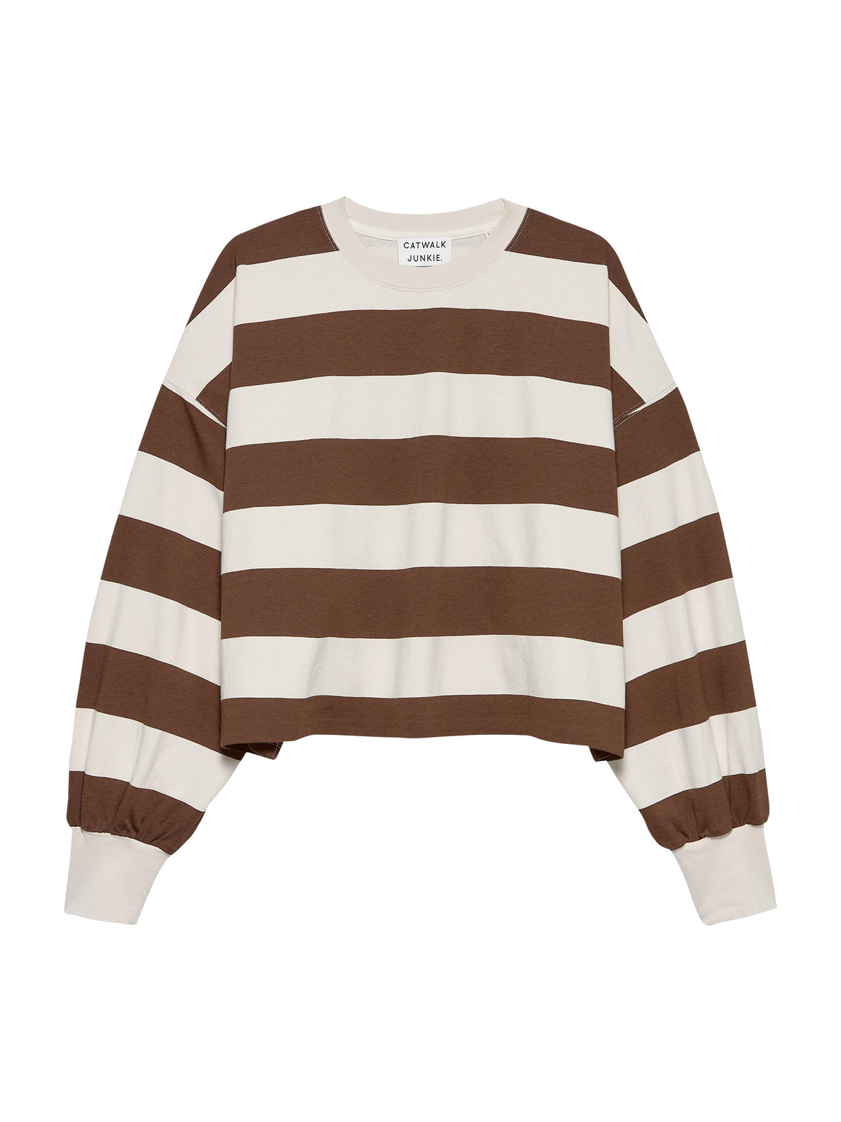 Shirt Oversized Striped - rocky road