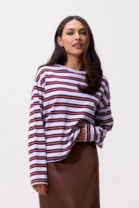 Shirt Striped - lavender frost
