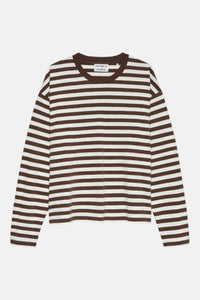 Shirt Striped Long Sleeve - coffee bean