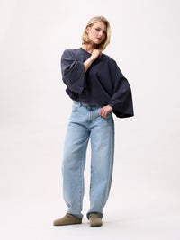 Shirt Cape Long Sleeve - dark grey