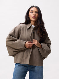 Jas Check Cape - mountain view