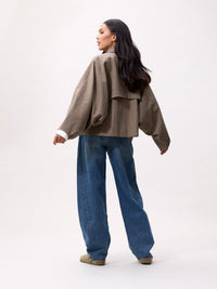Jas Check Cape - mountain view