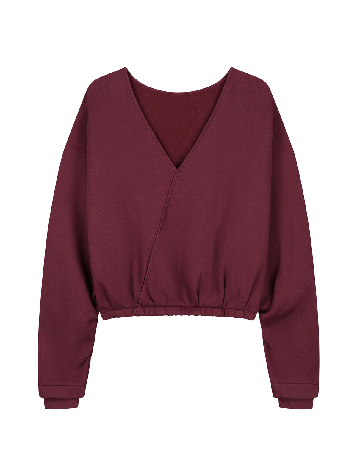 Sweater Back Detailed - merlot
