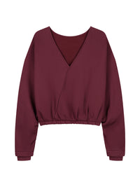 Sweater Back Detailed - merlot