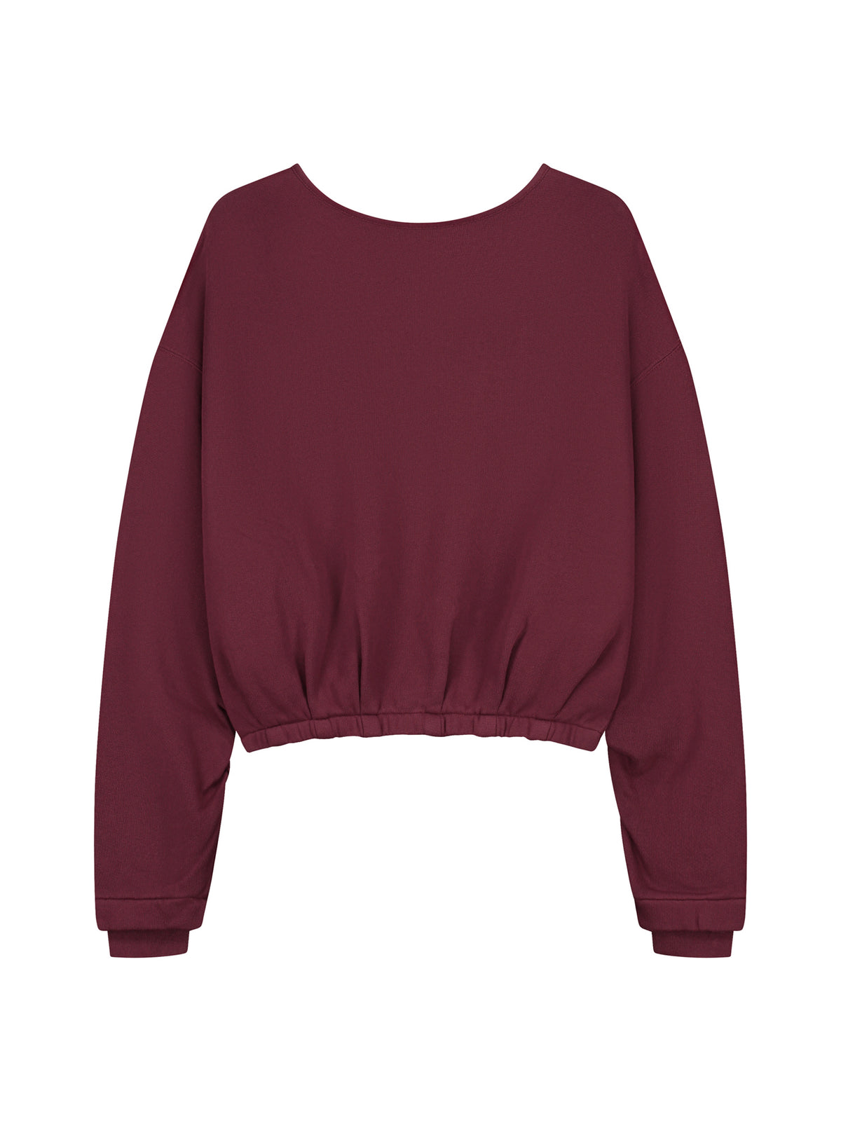 Sweater Back Detailed - merlot