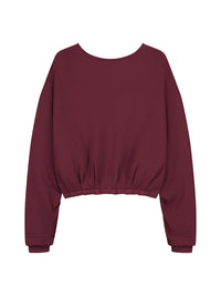 Sweater Back Detailed - merlot