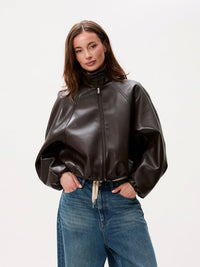 Jas Vegan Leather - dark cacao