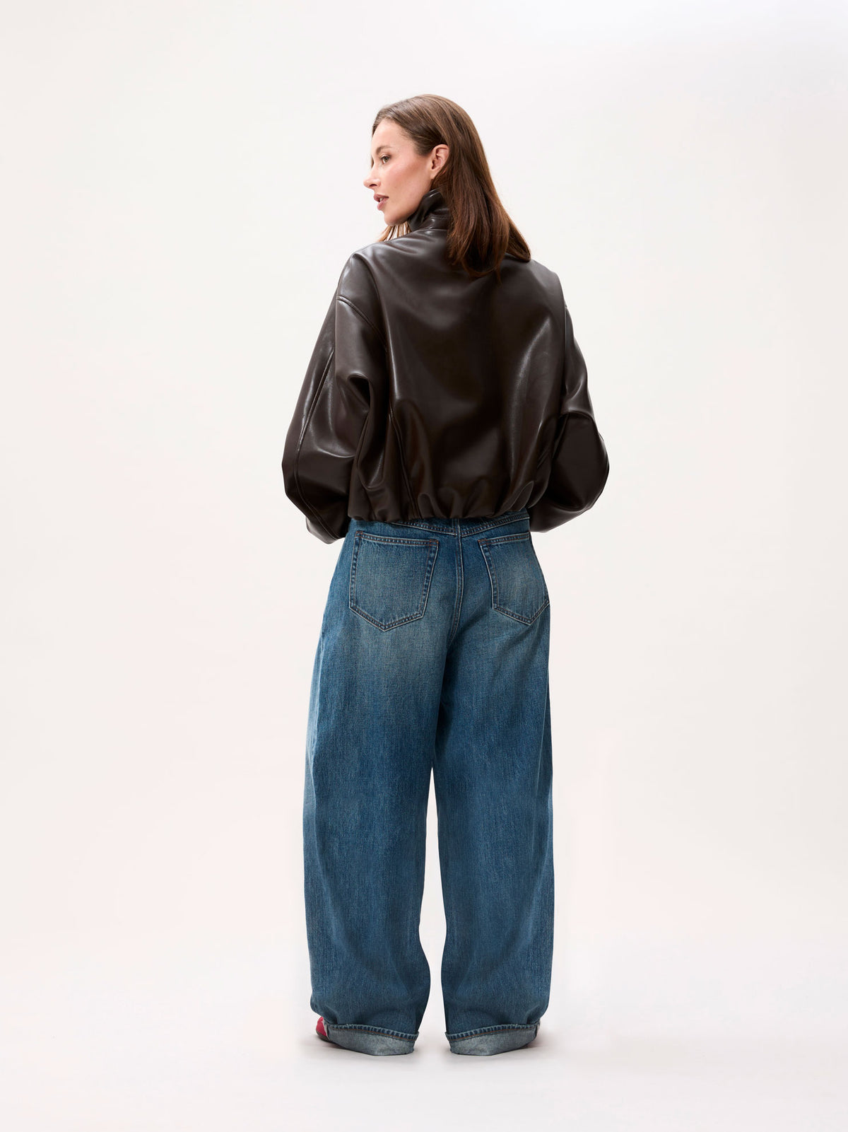 Jas Vegan Leather - dark cacao
