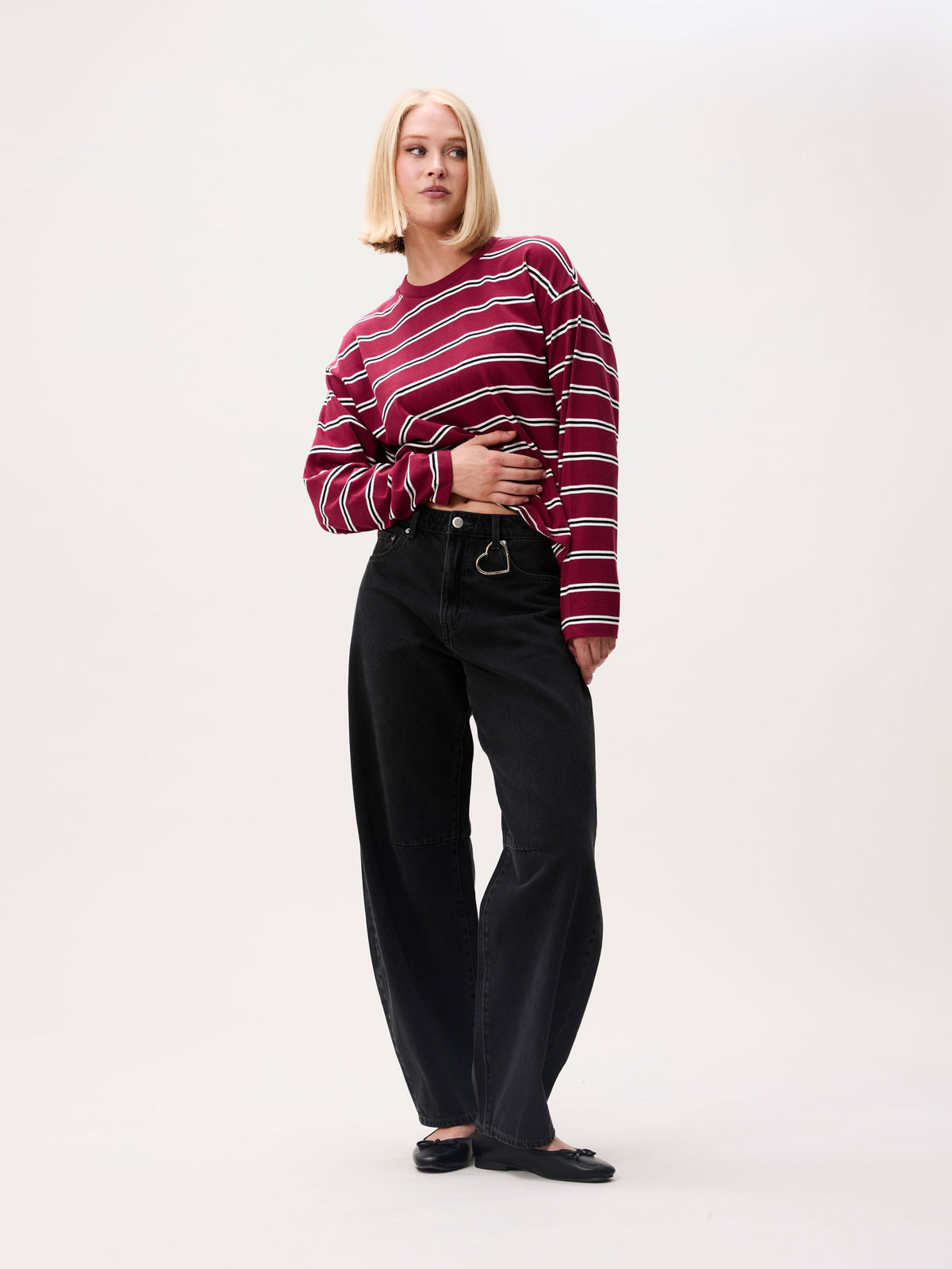 Jeans Bold Barrel Fit - washed black