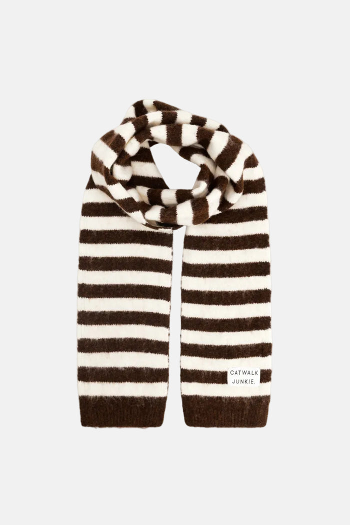 Sjaal Striped - brownie