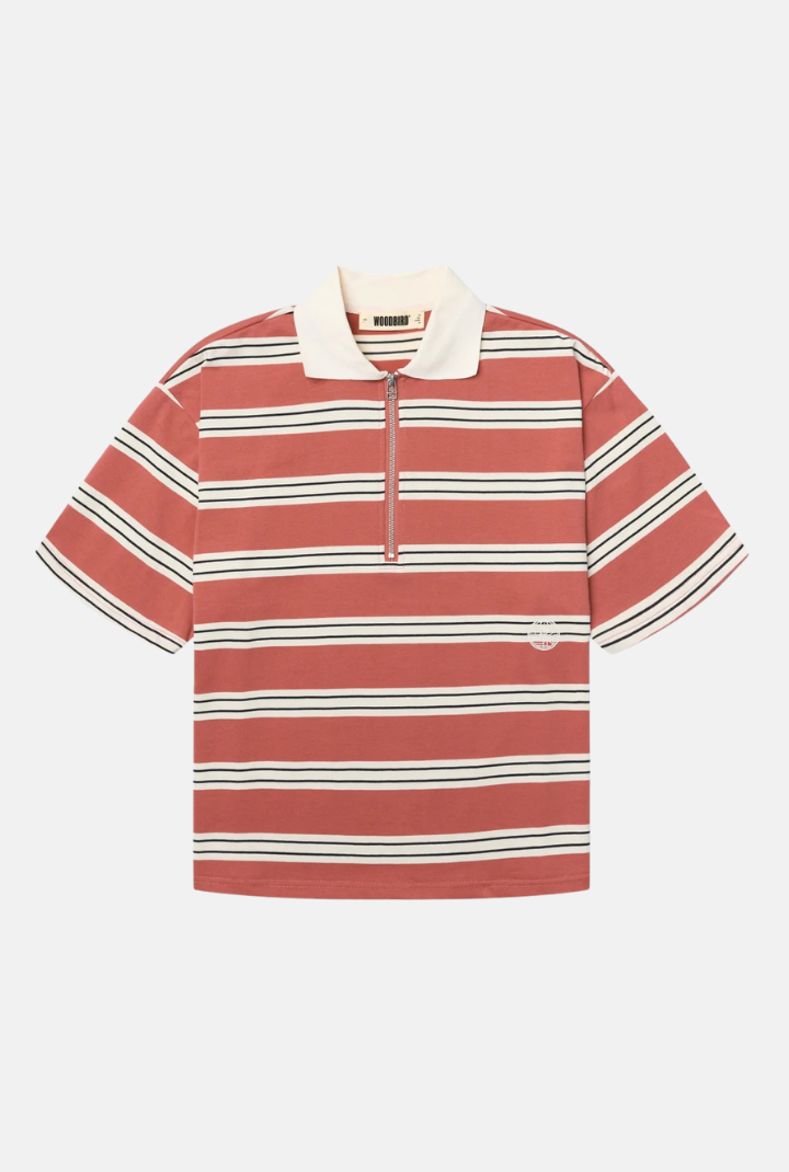 Polo Niro SS Zip - off white-rose
