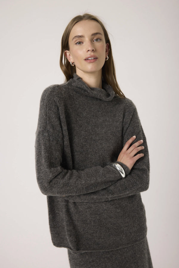 Trui Miya - Dark Grey Melange