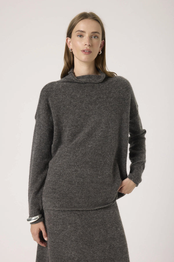 Trui Miya - Dark Grey Melange