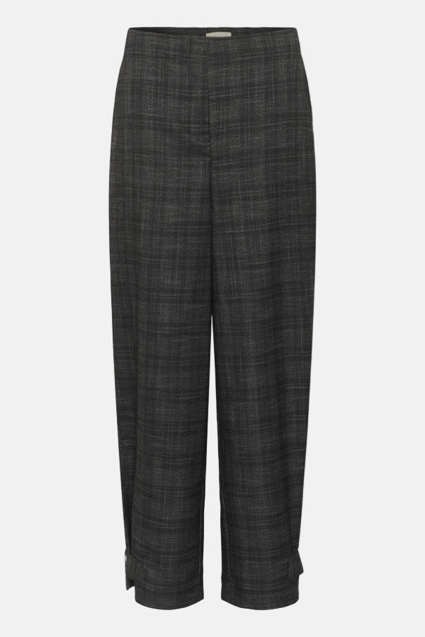 Broek Evonne - Black Suiting Check