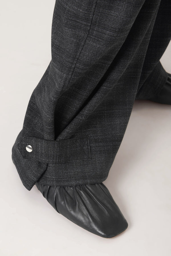 Broek Evonne - Black Suiting Check