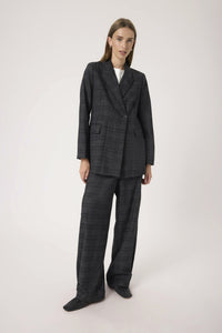 Broek Evonne - Black Suiting Check