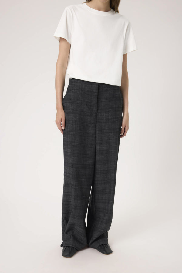 Broek Evonne - Black Suiting Check