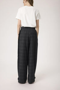 Broek Evonne - Black Suiting Check