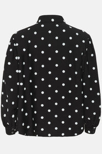 Blouse Idola Ebba - Black & White Dots
