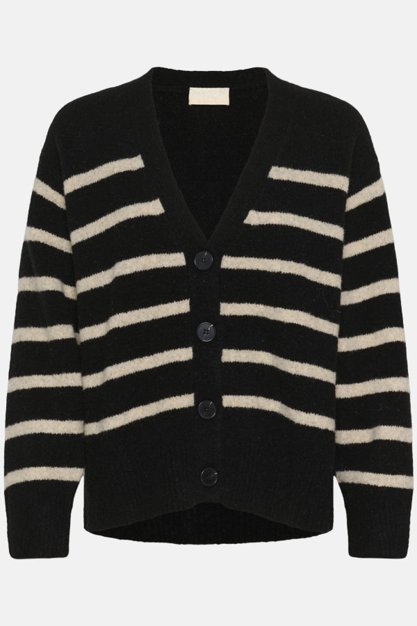 Vest Briony - Black & Dune Stripe