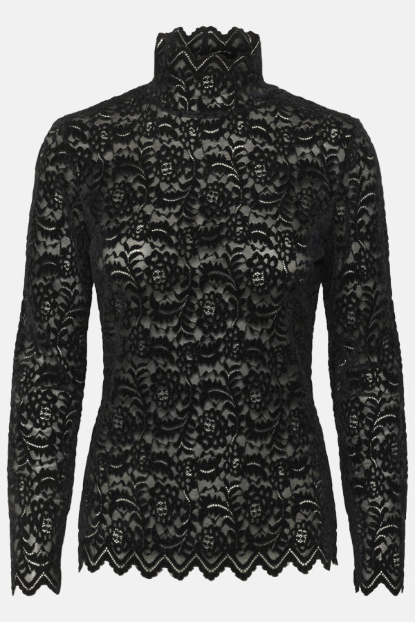 Shirt Sable Mockneck - Black