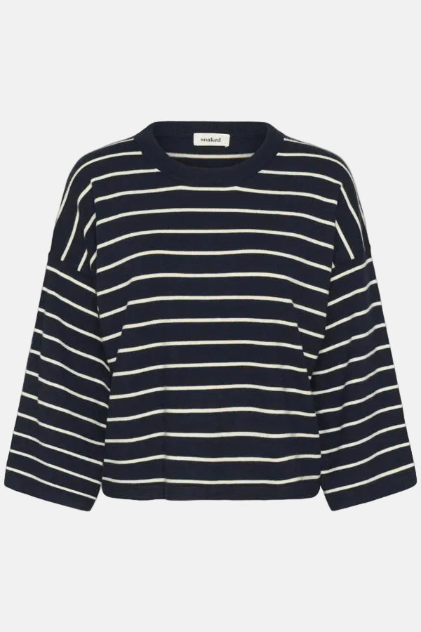 Shirt Spina Boxy Cropped - Salute with White stripes
