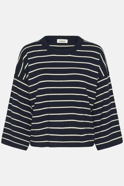 Shirt Spina Boxy Cropped - Salute with White stripes