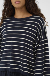 Shirt Spina Boxy Cropped - Salute with White stripes