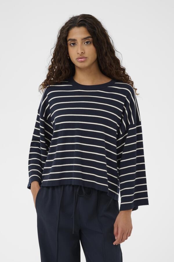 Shirt Spina Boxy Cropped - Salute with White stripes