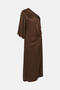 Jurk Mirabella One Shoulder - Cappuccino