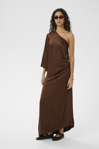Jurk Mirabella One Shoulder - Cappuccino