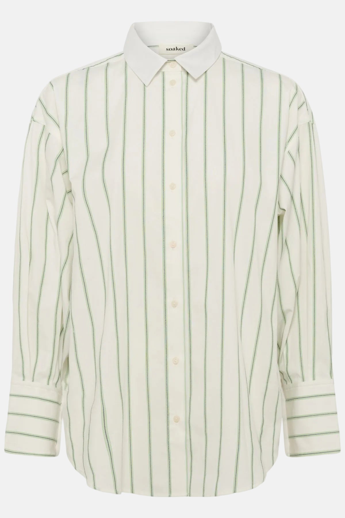 Hemd Noelle - Vibrant Green and White Stripe