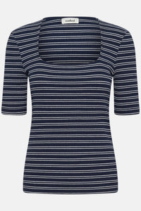 T-Shirt Simone Striped - India Ink Stripe