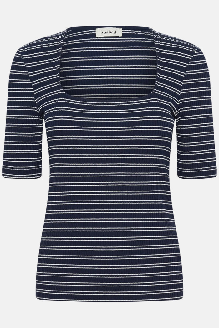 T-Shirt Simone Striped - India Ink Stripe
