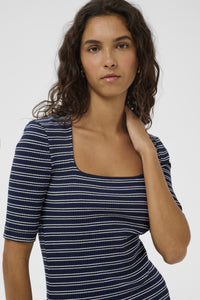 T-Shirt Simone Striped - India Ink Stripe