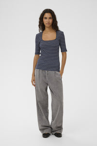 T-Shirt Simone Striped - India Ink Stripe