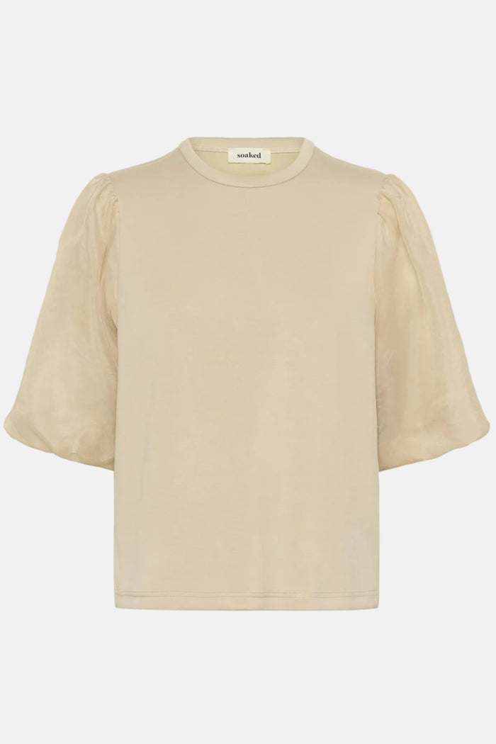 T-Shirt Marigold Puff - White Pepper