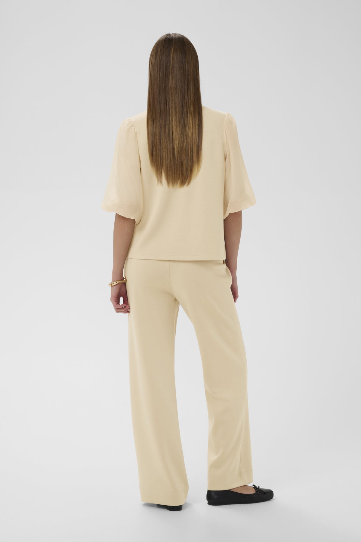 T-Shirt Marigold Puff - White Pepper