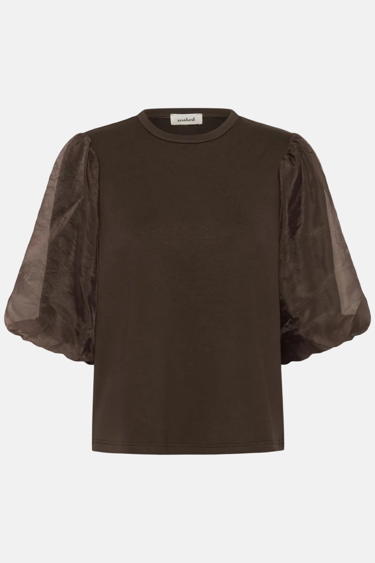 T-Shirt Marigold Puff - chocolate brown