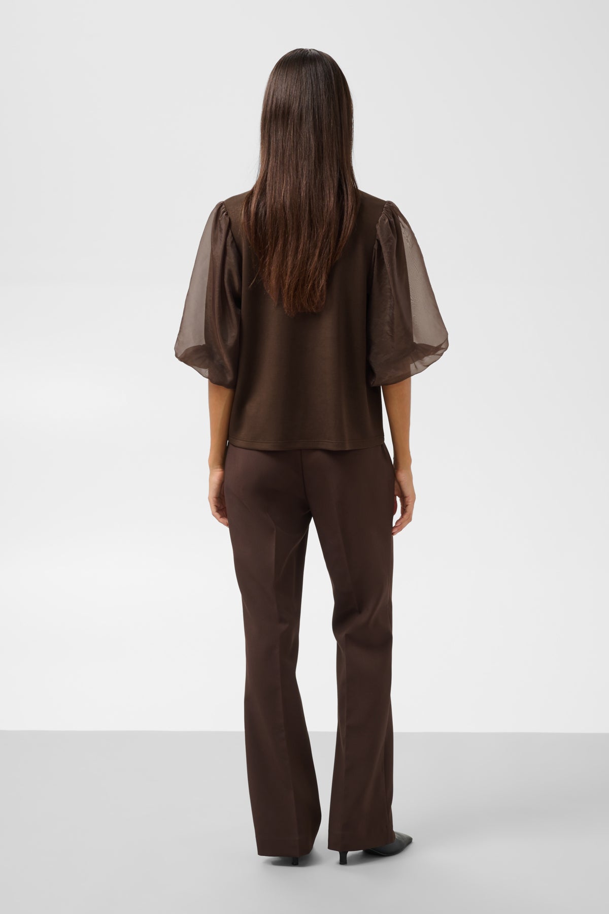 T-Shirt Marigold Puff - chocolate brown